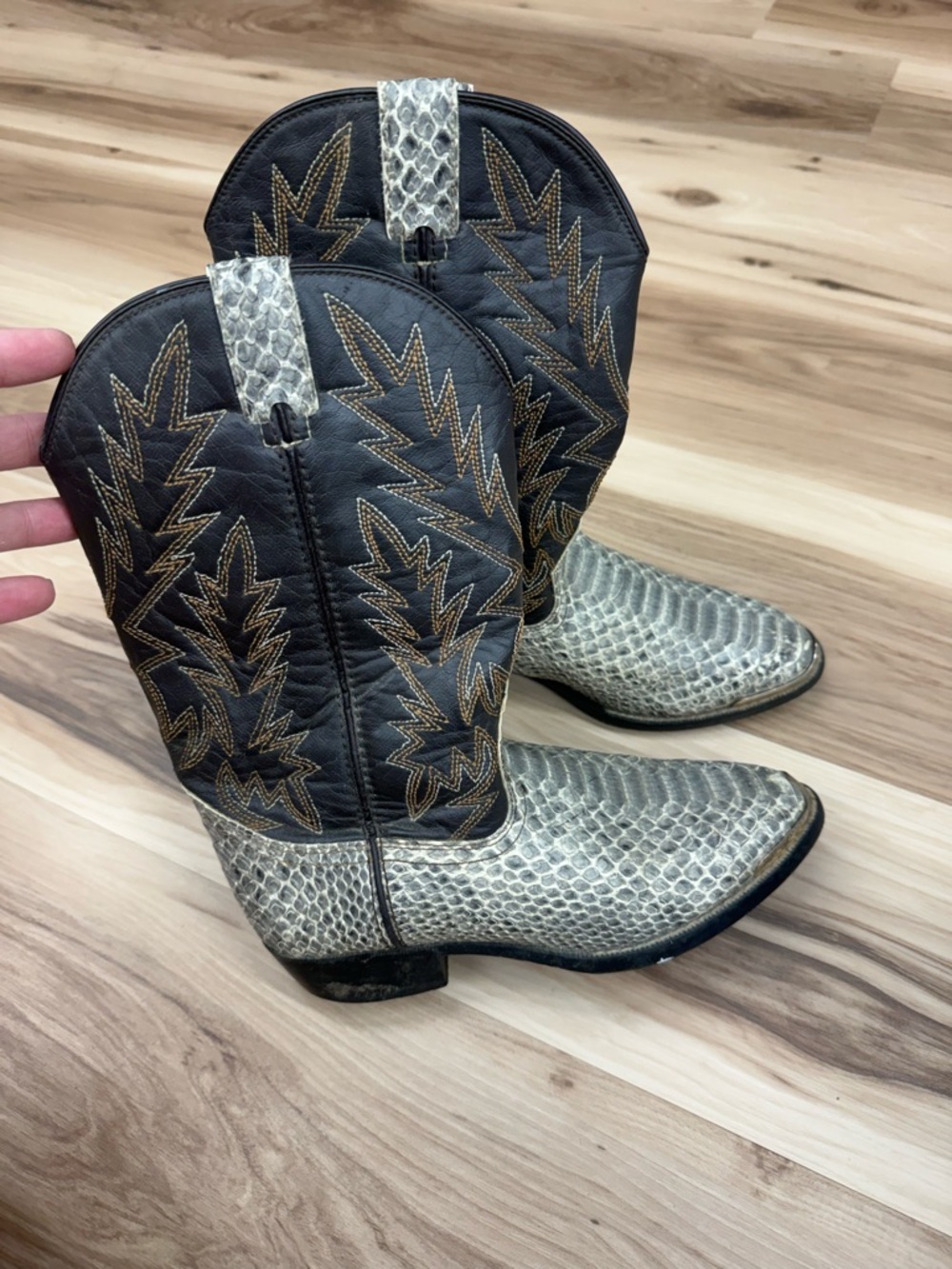 Durango Snakeskin Western Cowboy Boots